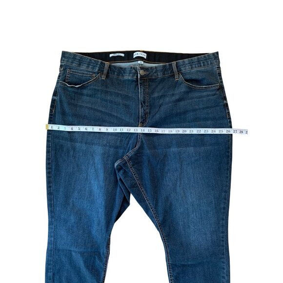 Ava & Viv Plus Size Womens Dark Blue High Rise Skinny Denim Jeans Size 26 - Picture 4 of 12